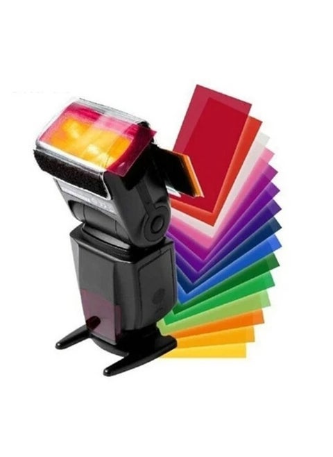 GENPRO 12 Color Gel Filter Lighting Diffuser: Set of color gel filters for lighting effects. (Model: LF-12)