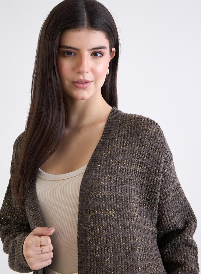 ستايلي كارديغان محبوك طويل - Image 4