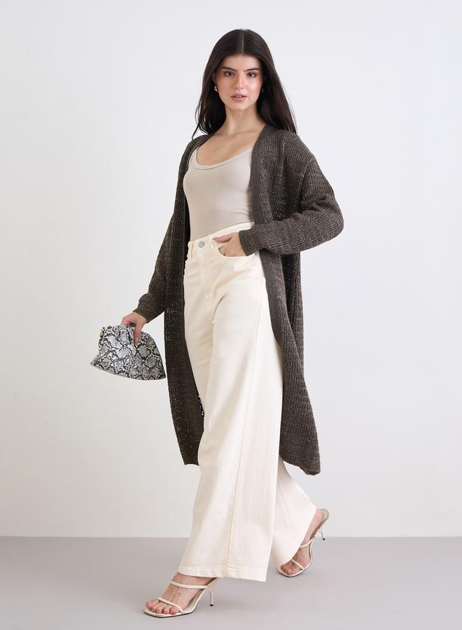 ستايلي كارديغان محبوك طويل - Image 2