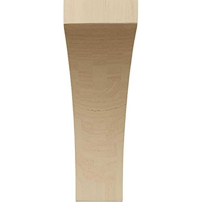 CORW03X06X10LWRW WOOD CORBEL, 3"W X 6 1/2"D X 10"H, RUBBERWOOD - Image 2