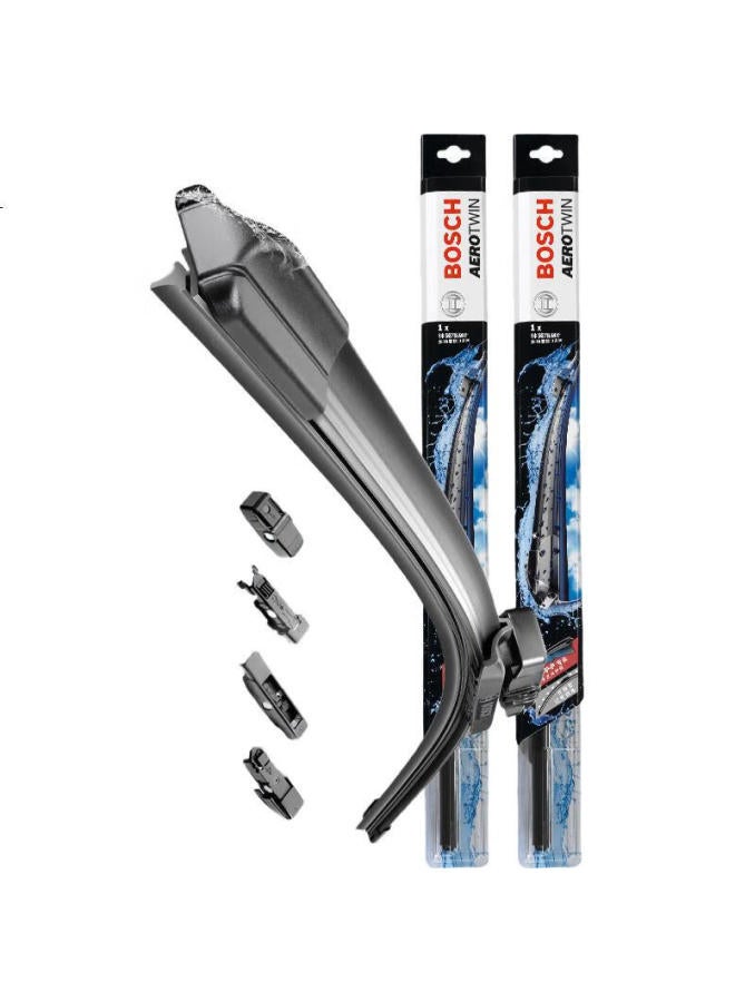 BOSCH شفرات ماسحات الزجاج الأمامي Aerotwin 6 في 1 23/18 لسيارات Changan Cs75 Plus/Yidong Plus/Hanteng X8/Kugou - Image 1