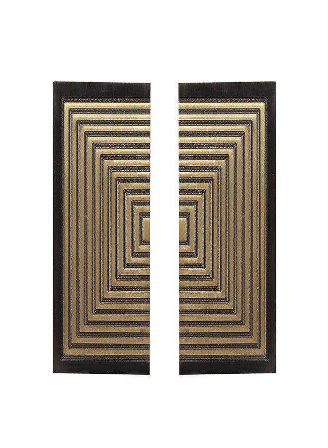 Two Moustaches 6 Inches Modern Nordic Abstract Brass Door Handle Pair, Main Door Handle, Brass Door Handles, Handles for Main Door, Door Handle Set, Antique Door Handle, Standard, Pack of 2 - Image 1