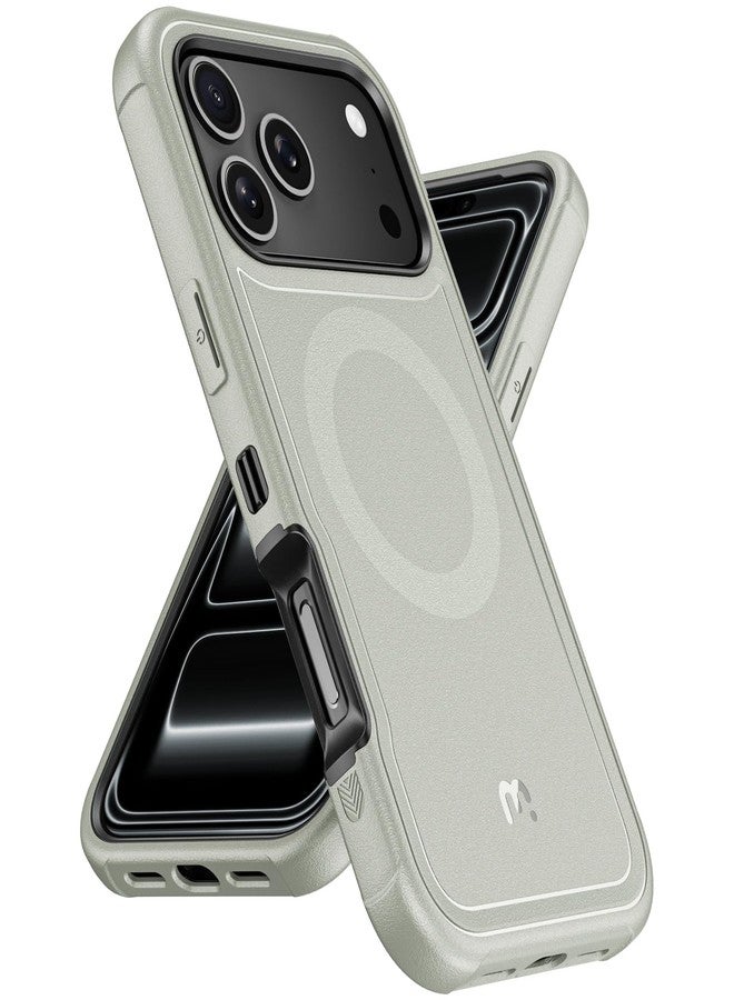 جراب M MYBAT PRO لهاتف iPhone 17 Pro Max، جراب مغناطيسي لهاتف iPhone 17 Pro Max، [متوافق مع MagSafe]، جراب متين شديد التحمل، غطاء مقاوم للصدمات (بدون واقي شاشة) - Image 1