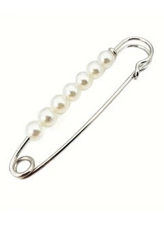 Goolsky Faux Pearl Waist Pin Scarf Safety Hijab Clip Shawl Buckle Pin Brooch Sweater Pins Brooches For Women  - Image 4