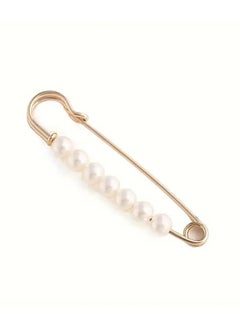 Goolsky Faux Pearl Waist Pin Scarf Safety Hijab Clip Shawl Buckle Pin Brooch Sweater Pins Brooches For Women  - Image 5