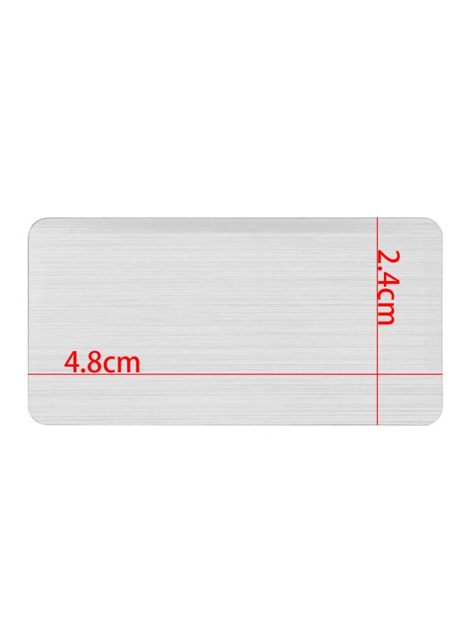 E-commerce Hard Box Packaging Mobile Phone To Prevent Radiation Stickers Metal Square Anion Stickers Radiation Mobile Phone Stickers-Color:Silver (opp Bag) - Image 5
