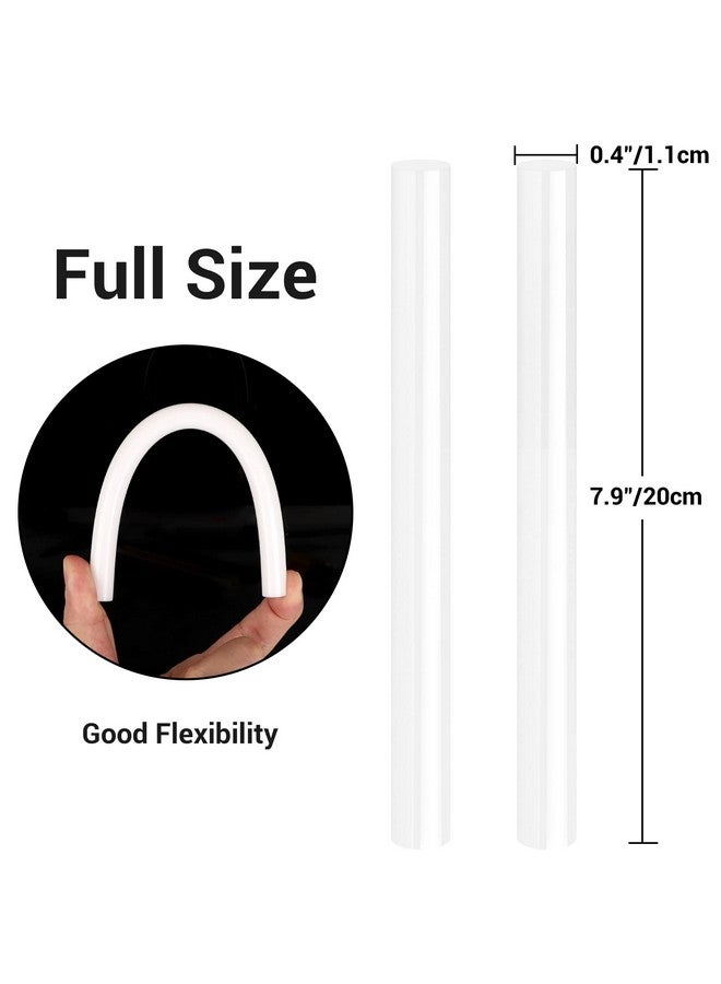 ENPOINT White Hot Glue Sticks Full Size, 8" Long X 0.43" Dia 36 Pack Hot Melt Glue Sticks Bulk, White Adhesive Glue Sticks Standard For Crafting Diy Art School Gluing Project Repair Sealing - Image 2