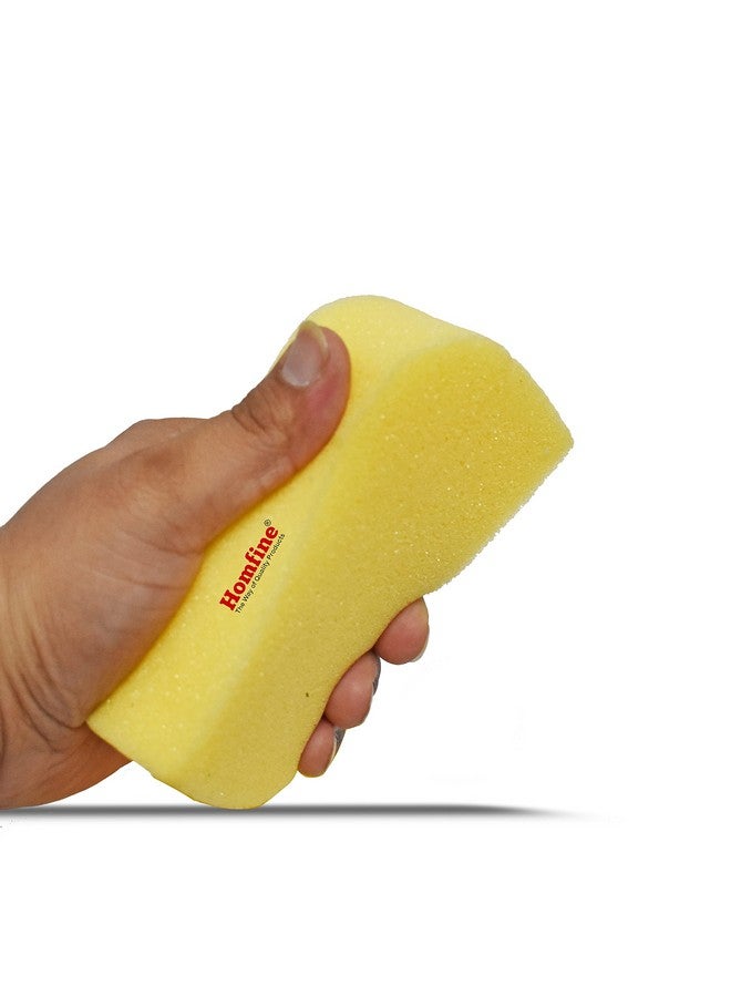  هومفين مجموعة من قطعتين من إسفنجة التنظيف الرغوية من Homfine® لتنظيف أدوات المطبخ والأواني الفخارية وبلاط الحمام والزجاج والمرايا والسيارات (الحجم: 13 × 7 × 4 سم) - Image 5