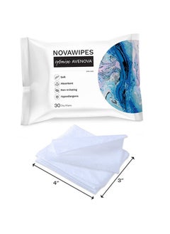 Avenova NovaWipes By Avenova - Soft, Strong, Hypoallergenic, Non-Irritating, Durable, Absorbent, Multi-Layer Dry Wipes for use when Applying Avenova Spray (30 count)  - Image 4