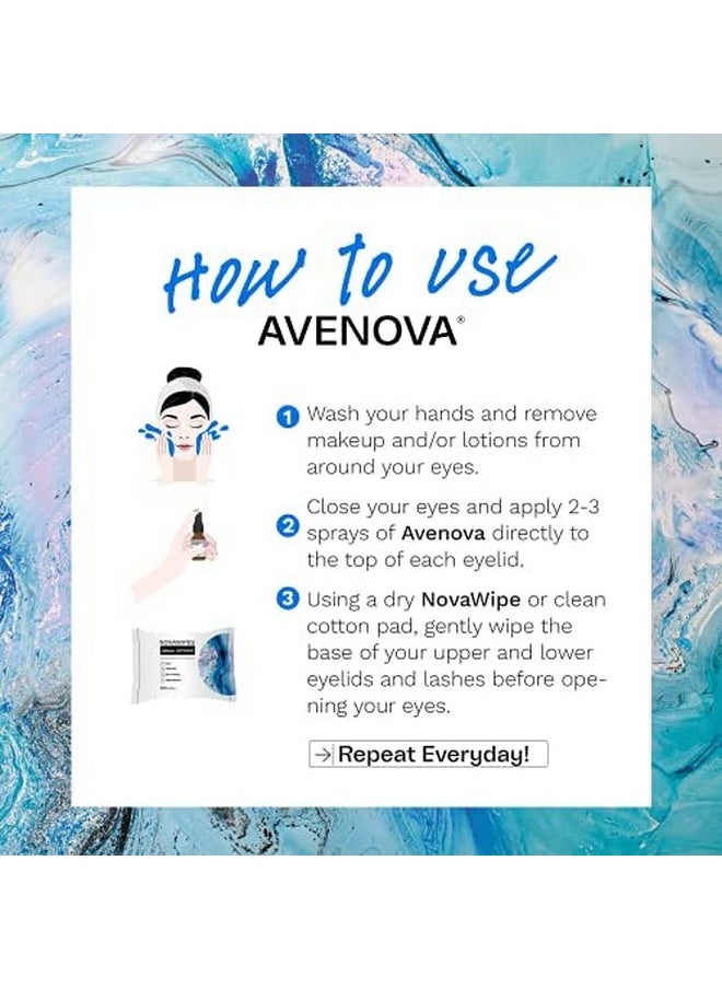 Avenova - NovaWipes By Avenova - Soft, Strong, Hypoallergenic, Non-Irritating, Durable, Absorbent, Multi-Layer Dry Wipes for use when Applying Avenova Spray (30 count) - Image 1