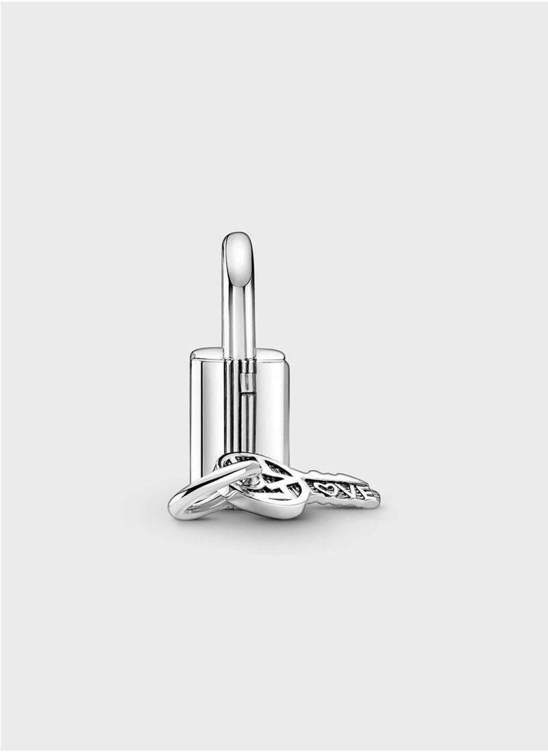 Padlock And Key Dangle Charm