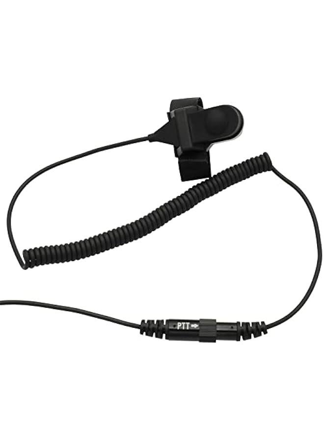 Arabest Open Half Face Moto Motorcycle Bike Helmet Earpiece Headset Mic Microphone is Compatible with Motorola 2 Way Radio RMM2050 GP300 CP200 PR400 CLS1110 RDU2080D  - Image 5