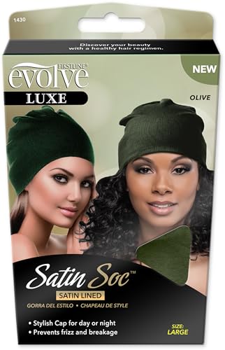 Evolve Satin Soc Olive Large (Satin-Lined Style Cap) - Image 1
