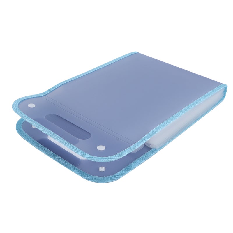 Accordion Folder 13 Layers Large Capacity Easy Store Waterproof Antifouling File Folders for Organize FilesStar Blue - Image 2