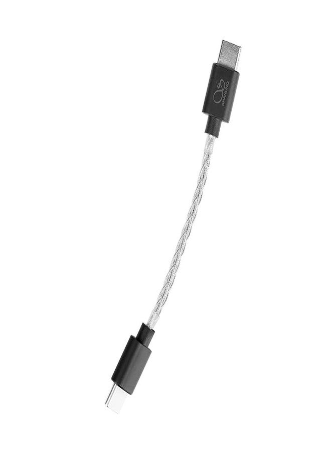 SHANLING L3 5 inch Audio Cable/USB C to C HiFi Sound Adaptor for UA Headphone Amp,24AWG Silver Foil-Shielded Audio Cable for DAC,Nylon Braided,Tangle Free,Bend-Proof - Image 1
