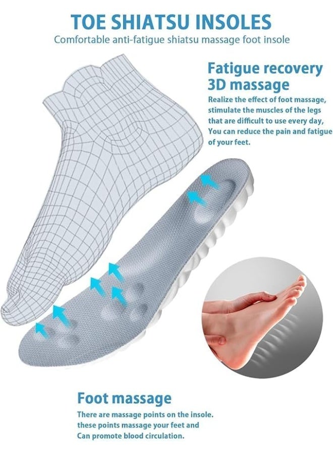 Shock Proof Silicone Comfort Insole With Perfect Ventilation Design - Orthotic Support For Foot Pain Relief And  Comfort For Daily Walking, Multi Color - Image 5