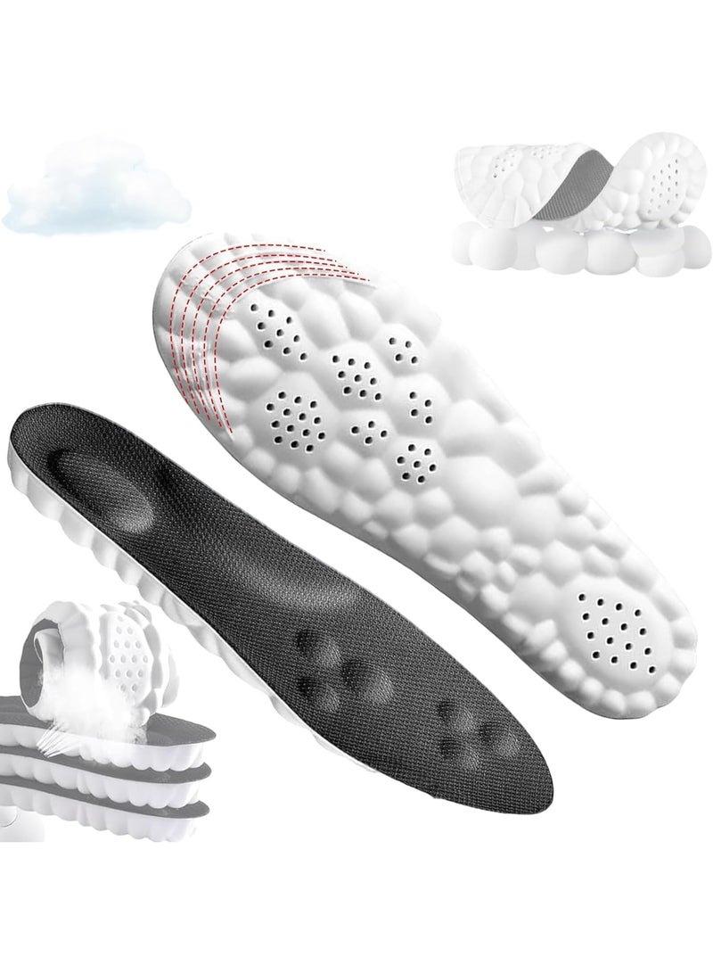 Shock Proof Silicone Comfort Insole With Perfect Ventilation Design - Orthotic Support For Foot Pain Relief And  Comfort For Daily Walking, Multi Color - Image 1