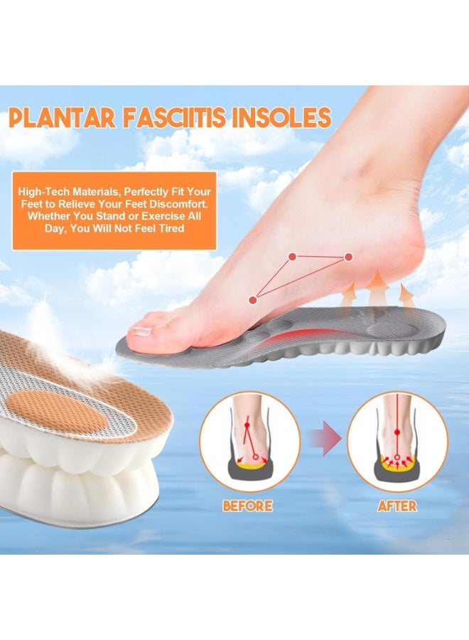 Shock Proof Silicone Comfort Insole With Perfect Ventilation Design - Orthotic Support For Foot Pain Relief And  Comfort For Daily Walking, Multi Color - Image 3
