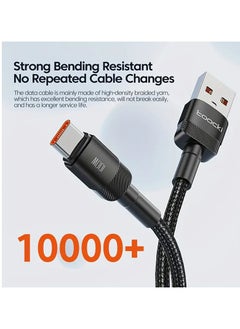 toocki toocki charger cable 100 watts, fast charging and high-speed data transfer  - Image 4