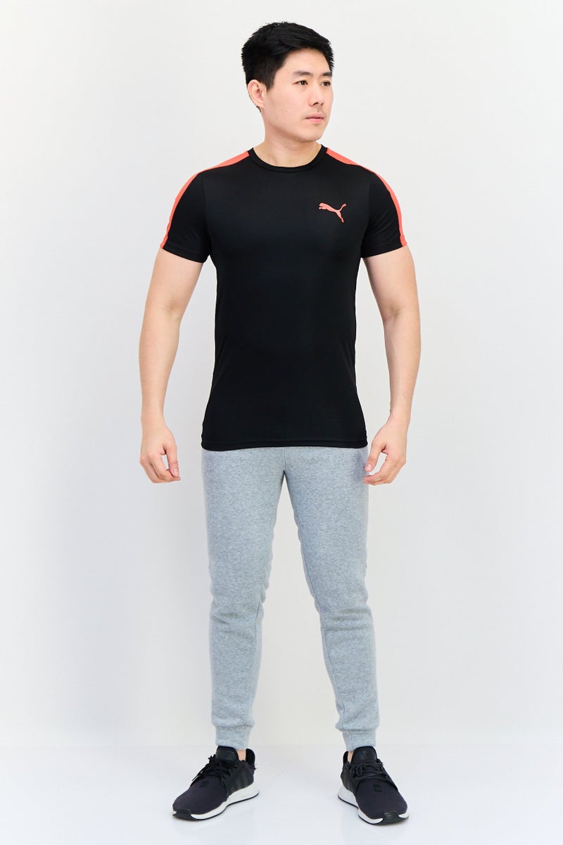 PUMA Men Slim Fit Short Sleeve Training T-Shirt, Black - Image 3