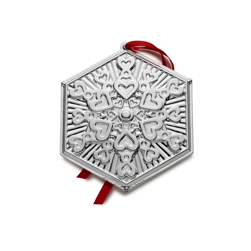 Wallace 2024 Silver Plated Snowflake Ornament 4th Edition - Image 1