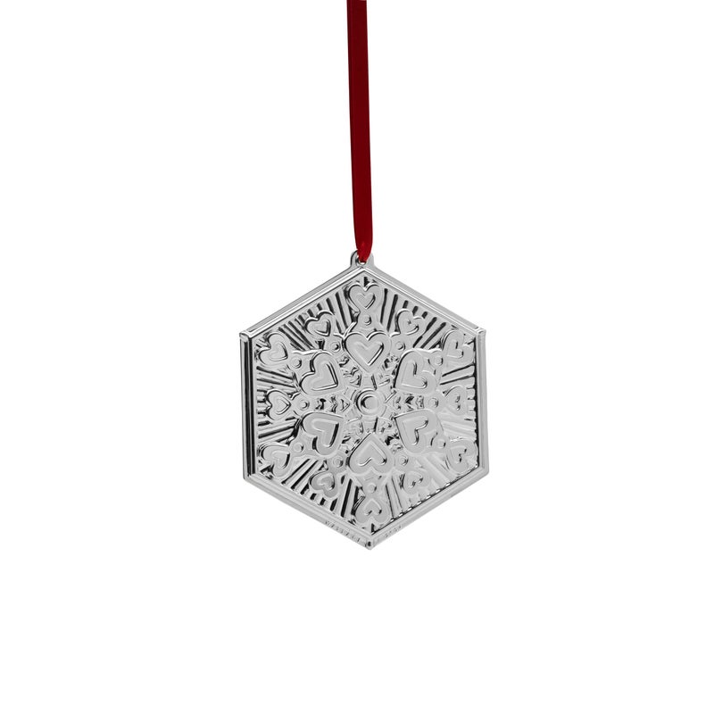 Wallace 2024 Silver Plated Snowflake Ornament 4th Edition - Image 4
