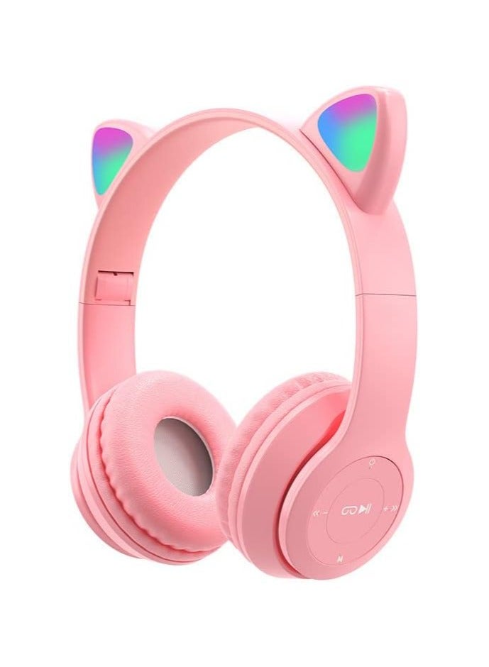 REBENUO Headphones Foldable Bluetooth Headphone for Kids,2 in 1 Wired/Wireless Mode HD Stereo Sound for PC/Phone/Pad/Study/Travel - Image 1