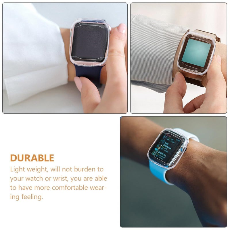 Transparent TPU Watch Bumper Cover 4 Pack Easy To Install Shockproof Protective Case Filter By Scratches And Collisions - Image 5