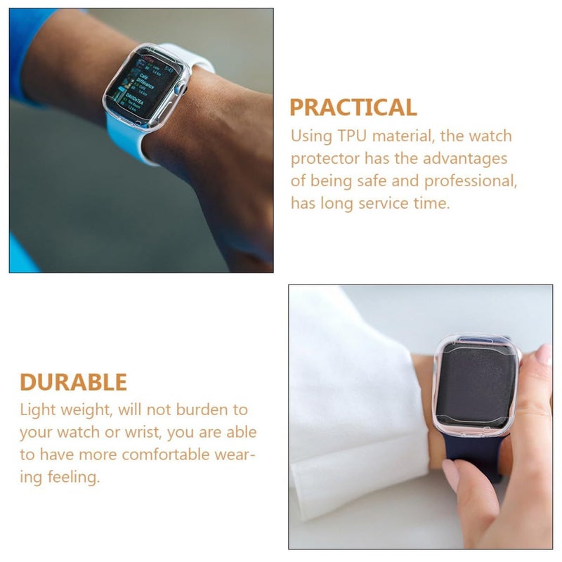 Transparent TPU Watch Bumper Cover 4 Pack Easy To Install Shockproof Protective Case Filter By Scratches And Collisions - Image 4