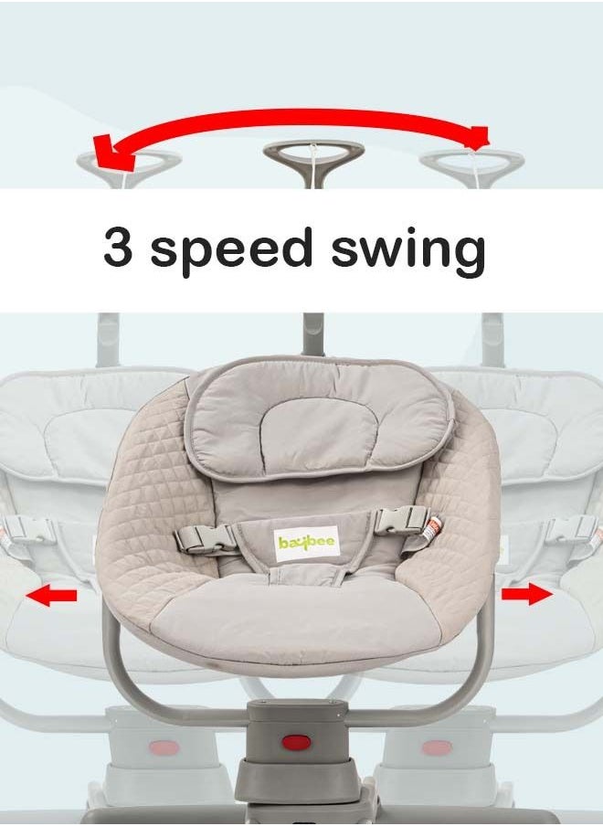 Premium Automatic Electric Baby Swing Chair Cradle With 3 Adjustable Speed - Grey - pzsku/Z66E341F1EAE08882AF4AZ/45/_/1658051472/18552465-c27e-497a-948f-916645c364f2