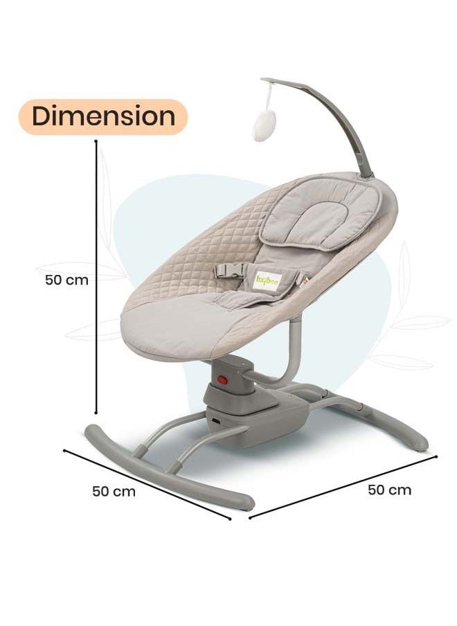 Premium Automatic Electric Baby Swing Chair Cradle With 3 Adjustable Speed - Grey - pzsku/Z66E341F1EAE08882AF4AZ/45/_/1658051472/e17322c0-71d6-4463-ba99-e46f4d87f52d