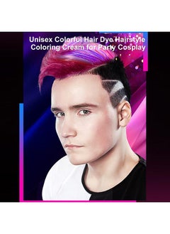 MOFAJANG MOFAJANG Hair Color Wax Temporary Hair Dye U-nisex Purple Grey Blue Hair Dye Hairstyle Coloring C-ream for Party C-osplay  - Image 2