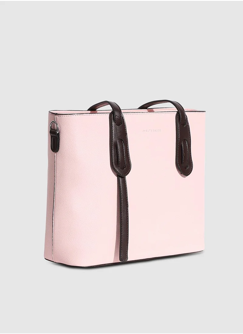 Haute Sauce On The Go Tote Bag - Baby Pink