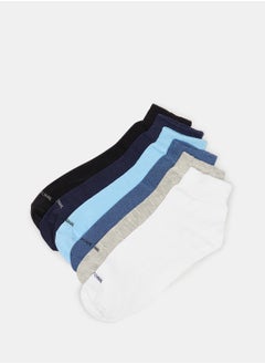 Basic Cotton Crew Length Socks (Pack of 6)