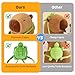 Ditucu Cute Capybara Plush with Turtle Backpack Soft Capibara Stuffed Animal Plushies Toys Hugging Gifts for Kids Brown 9 inch - Image 2