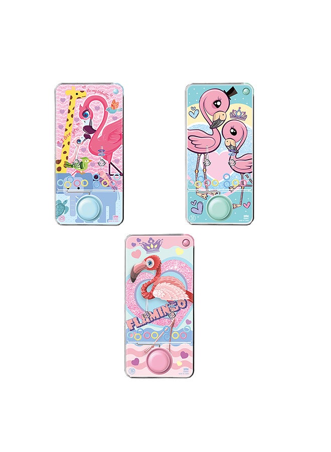 Galaxy Toys Galaxy Flamingo-Themed Handheld Water Ring Toss Game Toy - Assorted 1 Pc – Fun & Interactive Toy for Kids  - Image 1