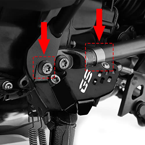 Modeer مودير لدراجة BMW R1200 R1250 GS أدفنشر R1250GS HP -2022 واقي غطاء مفتاح السندة الجانبية (أسود) - Image 3