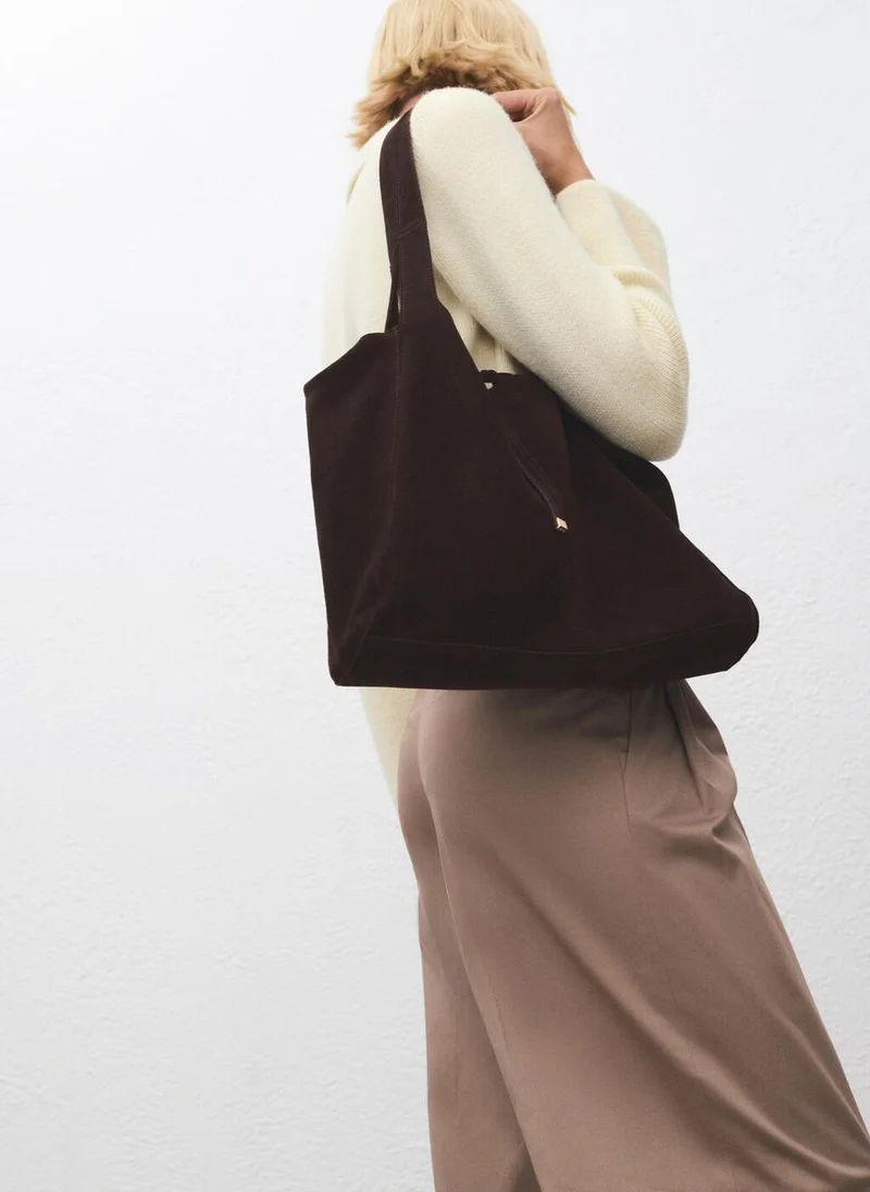 MANGO  Suede shopper bag for Women | Best Price UAE
