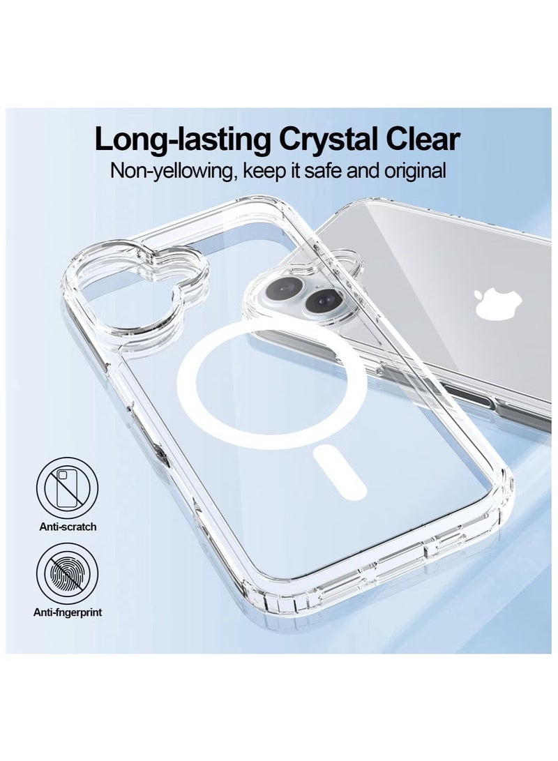 يوارب كينج غطاء حافظة لهاتف iPhone 16 Plus مقاس 6.7 بوصة، متوافق مع MagSafe، ظهر مقاوم للخدش، غطاء هاتف مغناطيسي شفاف مضاد للخدش - Image 2