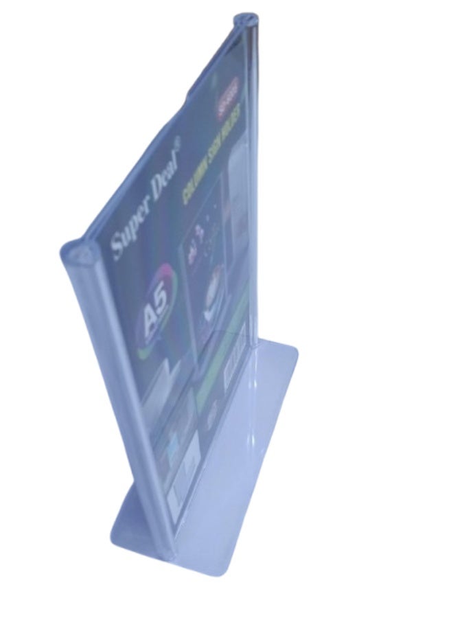 SUPER DEAL SD-6005 A5 Column Sign Holder Acrylic - Image 2
