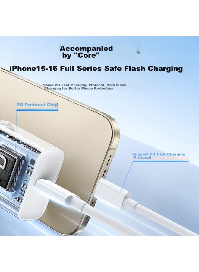 KOVOL Apple 16 Charging Cable, Usb-c To Dual Type-c Data Cable, Pd Fast Charging, Compatible With Iphone 15 Pro/mac/ipad, Xiaomi, Huawei Charging Cable - Image 2