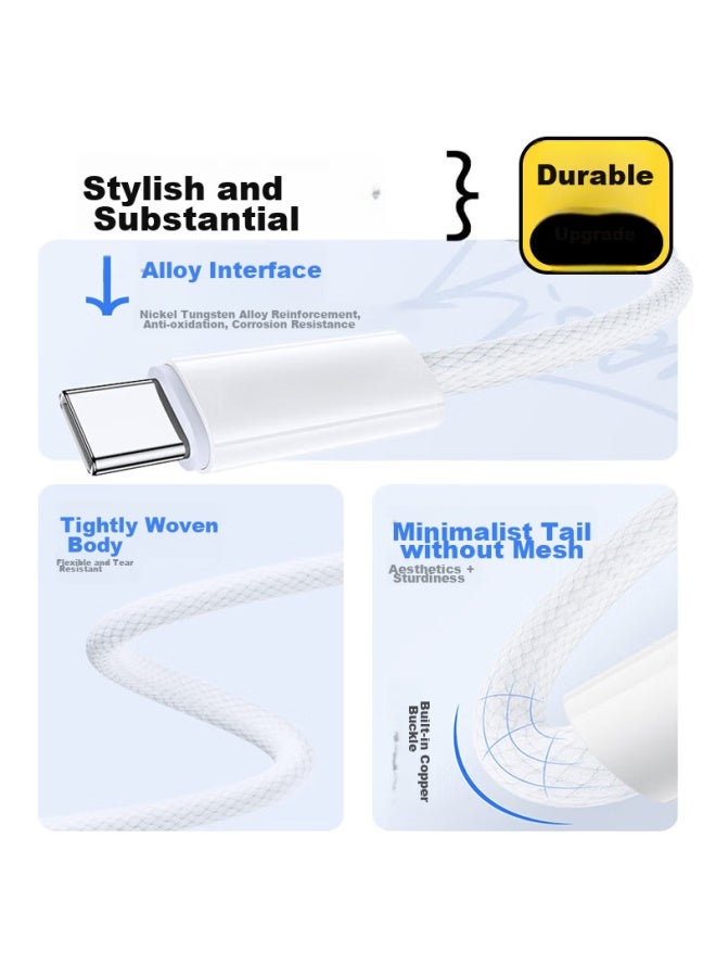 KOVOL Apple 16 Charging Cable, Usb-c To Dual Type-c Data Cable, Pd Fast Charging, Compatible With Iphone 15 Pro/mac/ipad, Xiaomi, Huawei Charging Cable - Image 4