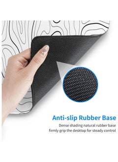 DOOAIR Large Mouse Pad 900x400mm Extended Gaming Mouse Pad Water Proof Rubber Anti-slip For Office Mat Desk Pad Computers Keyboard Mouse Pads 800*300*3MM White  - Image 2
