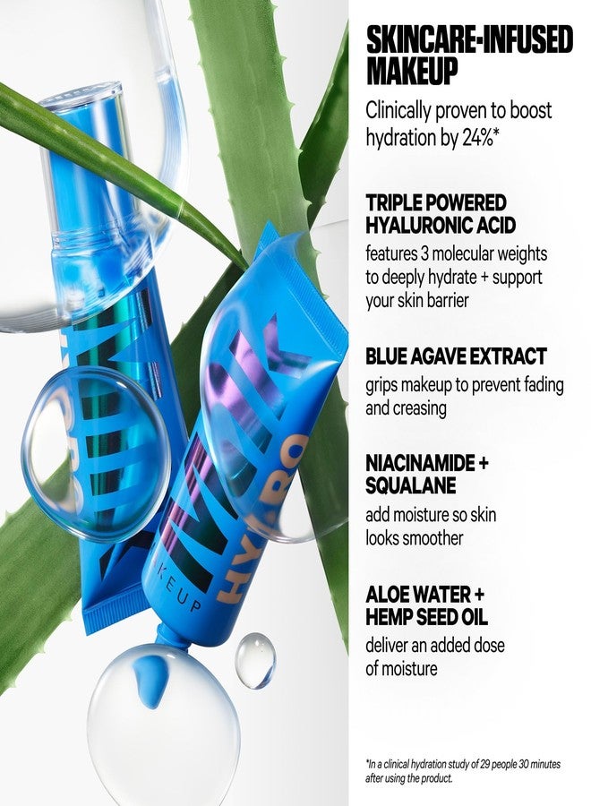 Milk Makeup Hydro Grip Hydrating Gel Skin Tint with Hyaluronic Acid - Buildable Light Coverage for Up to 12 Hours w/Dewy Finish - Non-Comedogenic - 4 Light w/Neutral to Warm Undertones, 1oz - Image 4