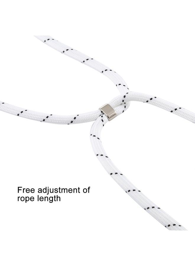 زبون جراب لهاتف iPhone 12 / 12 Pro جراب TPU شفاف مقاوم للصدمات بأربع زوايا مع حبل - Image 4