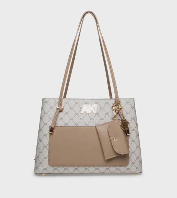 ان كلاين Anne Klein Monogram Patterned Shoulder Bag