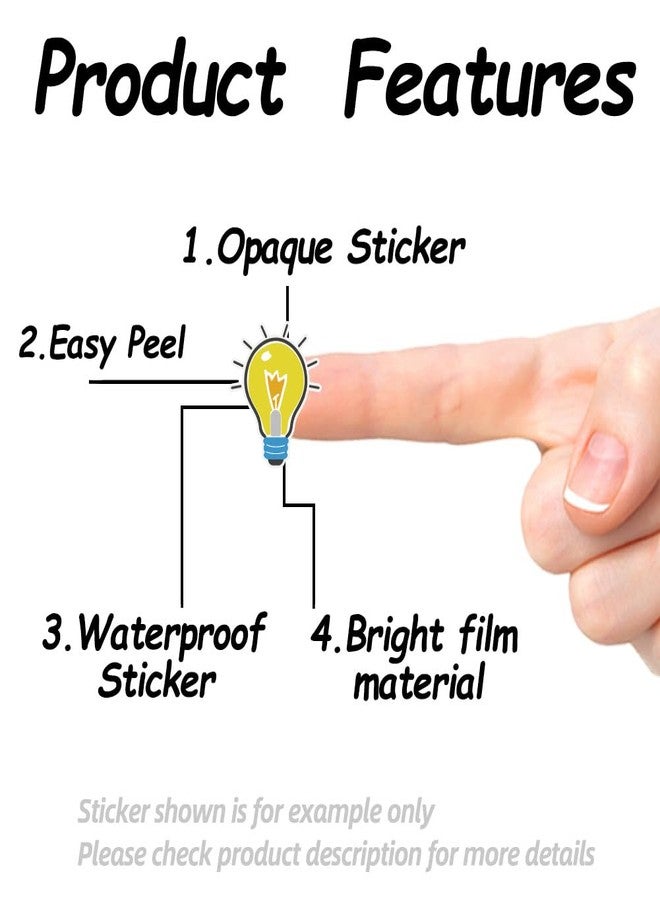 AHANDMAKER 180 Pcs Self-Adhesive Light Bulb Stickers, 0.94x0.82 Inch Scrapbook Paper, Stickers for Planner, Calendar, Crafting, Party Decor, Gift Bag Seal - Image 4
