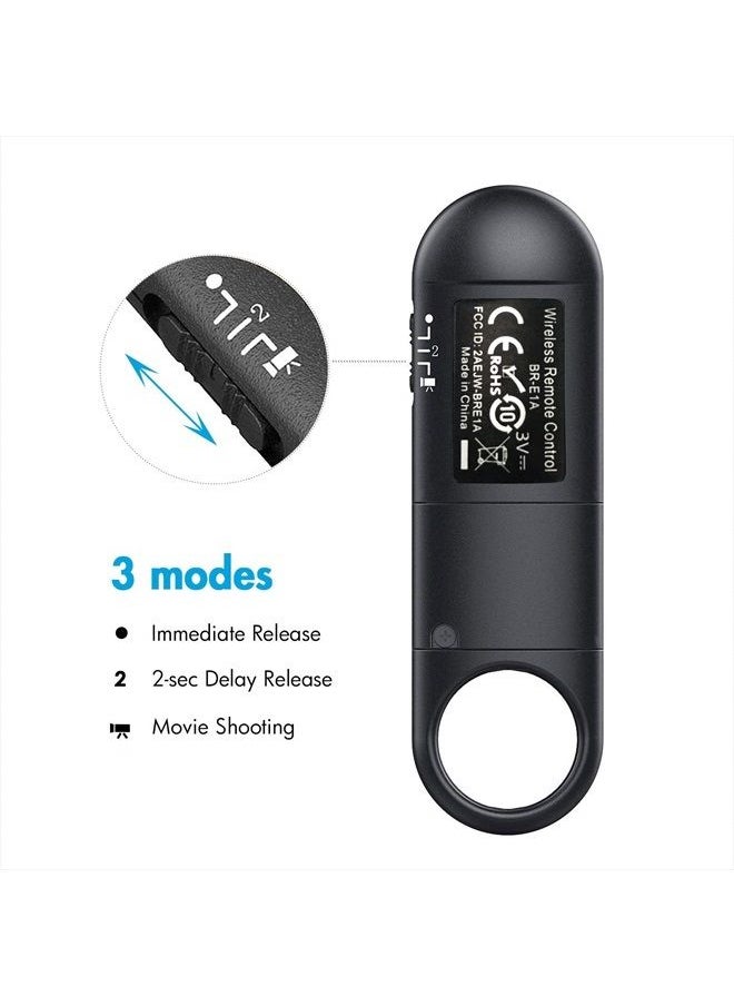 AODELAN - Wireless Camera Remote Shutter Release for Canon R3/ R7/ R10/ M50/ EOS M6 Mark II/R/RP /90D /6D Mark II /R5/ R6 /800D /850D /250D/Rebel SL2 /T7i /G5 X Mark II /G7 X Mark III, Replace Canon BR-E1 - Image 1