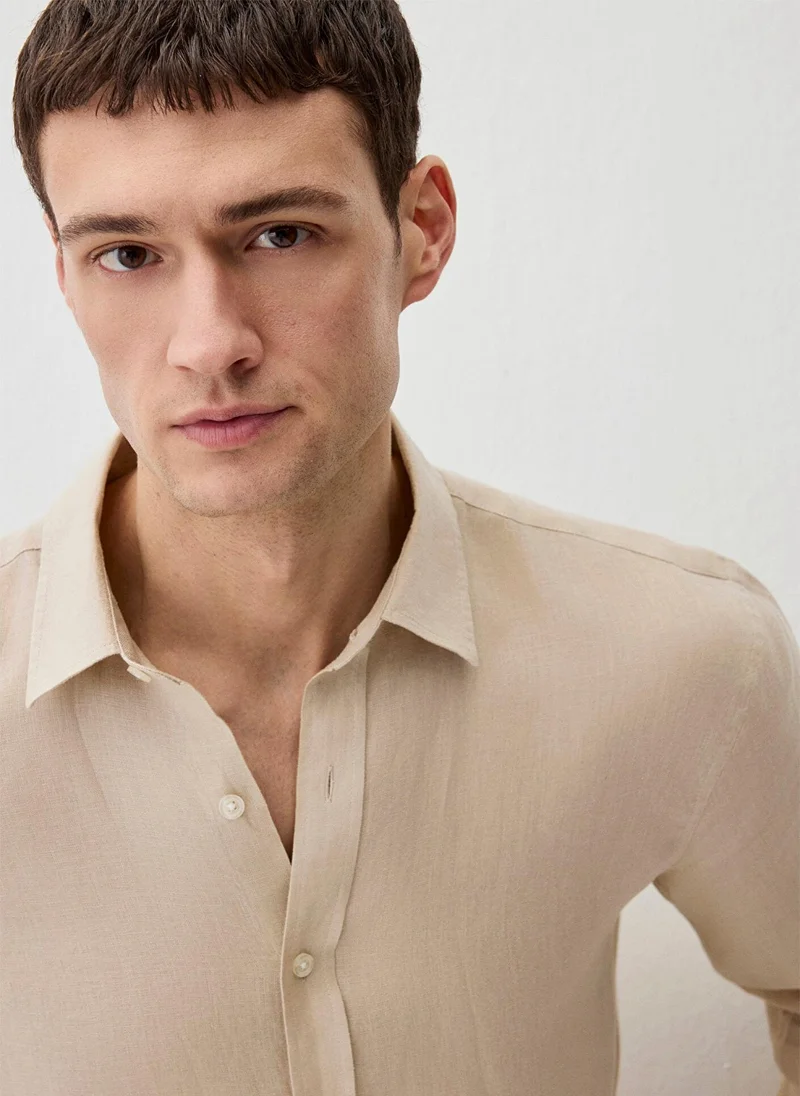 MAVI Ecru Linen Shirt