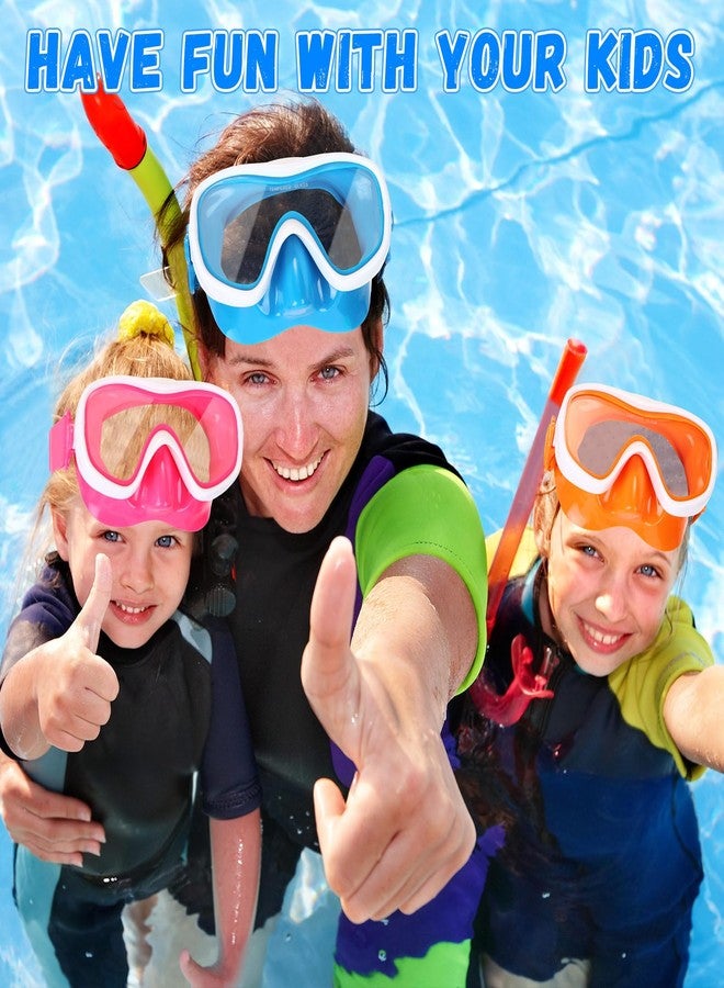 Relaxweex 6 Pcs 180° Swim Goggles with Nose Cover for Kids Snorkel Diving Mask Elastic Fabric Strap for Ages 4-14 (Classic Color) - Image 5